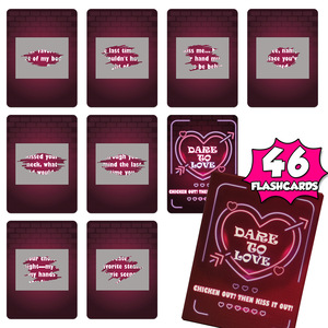 Juego de Cartas Romántico Dare to Love para Parejas, 46 Tarjetas con Puntos para Rascar, Verdades o Retos, Juegos de Mesa para Adultos, Paquete de Regalo para Enamorados - Product Image 1