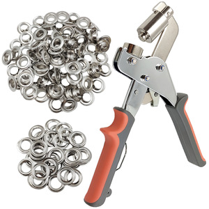 Alicate manual portátil ligero de 10 mm para ojales, remaches y perforaciones, herramienta de crimpado DIY OEM para cortinas y cuero - Product Image 2