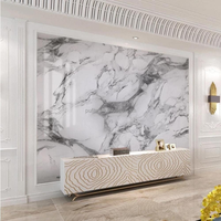 Panneau mural de fond de télévision en PVC, feuille de marbre décorative, panneau mural pour salon, pour les entreprises de design d'intérieur