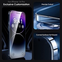 Protection d'écran en verre trempé 9D pleine couverture, film transparent HD pour iPhone 11 12 13 14 Plus 15 Pro 16 Plus 17 Air 17 Pro Max