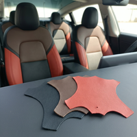 Cuir recyclé certifié GRS, 60% cuir véritable, support en fibres, PU sans solvant pour la sellerie, sièges de voiture, canapés de luxe, meubles