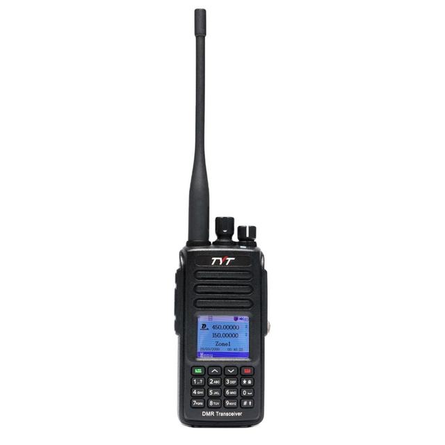 TYT New MD-UV390 Plus 10W AES256 Encryption Walkie Talkie GPS Optional IP67 Waterproof Dual Band Digital DMR Two Way Radio