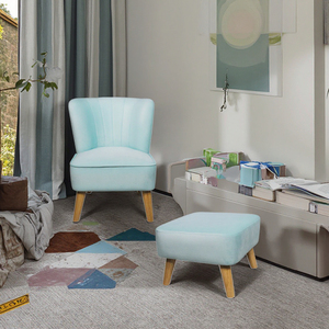 <span class=keywords><strong>Fauteuil</strong></span> inclinable moderne en <span class=keywords><strong>bois</strong></span> pour enfants avec tabouret, idéal pour l'école et la maison, chaise de salon, pouf pour bébé - Product Image 4