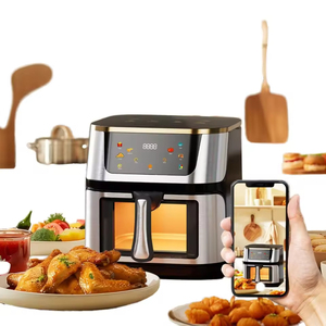 Freidora de Aire de Acero Inoxidable de 12L, Horno Eléctrico de Alta Potencia de 1400W con Pantalla Táctil a Color y 210 ° Asado a Alta Temperatura - Product Image 2