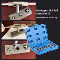 Outils de retrait pour M4-M22 Extracteur de tarauds à vis dénudé avec boîte Extracteur de tarauds à tête cassée Kit d'extracteurs de tarauds à vis 10 pièces