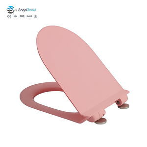 مقعد مرحاض وردي ساحر سهل التركيب للأطفال والكبار مقعد حمام للحمامات المنزلية الحديثة - Product Image 1