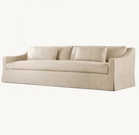 Mesa de té de madera maciza americana de alta calidad personalizada, muebles para sala de estar, sofá de tela para horas extraordinarias para Escuela de Hotel