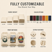 Bolsa de Lona Reutilizable con Cordón de Algodón y Logotipo Personalizado para Empaque de Joyería, Accesorios, Regalos de Navidad, Halloween y Dulces