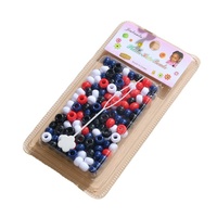 Accessoires pour enfants en gros, environ 240 pièces de perles en vrac pour la décoration des cheveux, packs de perles à grand trou pour dreadlocks, perles en plastique type poney