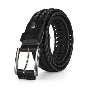 Cinturón de Cuero Trenzado Personalizado para Hombre, Diseño Hueco, Estilo Lujoso, Hecho a Mano, Diseño Personalizado, para Mujer, Transfronterizo - Product Image 2