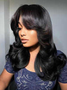 วิกผมหน้าม้าของมนุษย์แบบโปร่งไม่มีกาว5x5วิกผมลูกไม้แบบยังไม่ผ่านกระบวนการผมชาวเวียดนามวิกผมลูกไม้แบบเต็มรูปแบบไร้กาวพร้อมสวมใส่ - Product Image 2