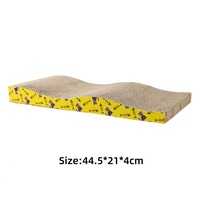 Griffoir pour chat en carton ondulé avec herbe à chat, interactif, pour jouets d'intérieur pour chats, vente en gros