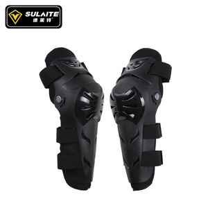 Sulaite - Juego de cuatro protectores negros para rodillas y codos para motociclismo, ciclismo, protección para adultos, unisex, absorción de impactos - Product Image 2