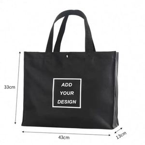 Bolsa de Mano Oxford de Diseño Simple en Oferta, Bolsa de Compras de Gran Capacidad de Poliéster con Logotipo Personalizado - Product Image 3