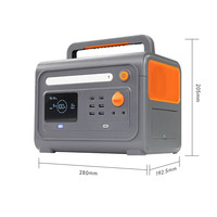 Alimentation portable LiFePO4 MPPT F0801 pour extérieur, 800W 512Wh, grande capacité, camping et stockage d'énergie intérieur