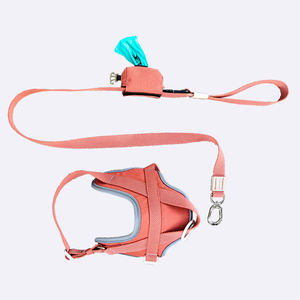 犬用アウトドアウォーキング犬用ハーネスポーチホルダー付きソフトハーネスセット - Product Image 6