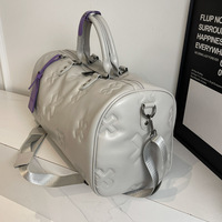 Sac de sport et de loisirs tendance grande capacité, imperméable, multifonctionnel, pour week-end, en PU de haute qualité avec fermeture éclair