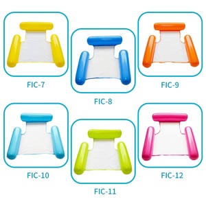 Amaca in tessuto sedia da piscina galleggiante Lounge gonfiabile in PVC per il riposo del nuoto - Product Image 6