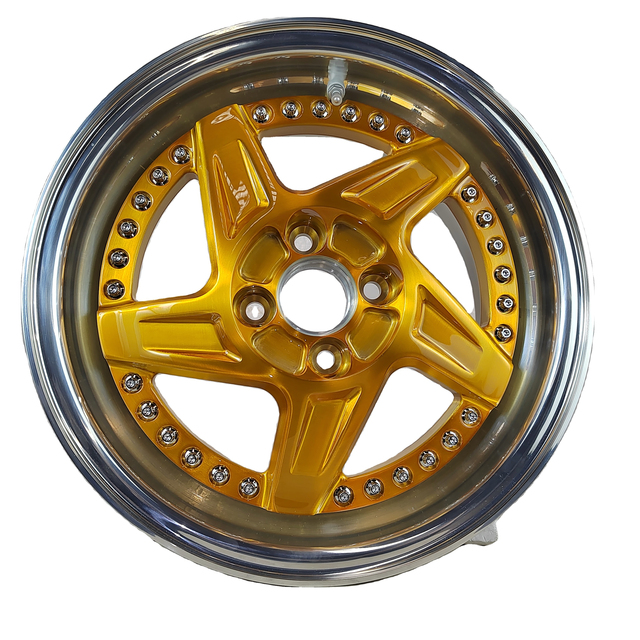 Weiya 3 Piece Custom Forged Aluminum Wheels 5*114.3 Sports Car Wheel Racing Car Wheel