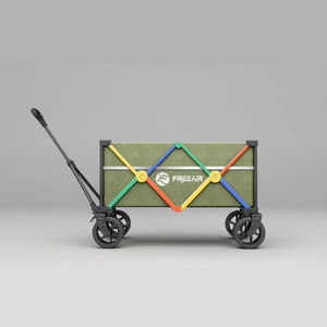 Chariot de camping pliable à quatre roues en métal Freeair, multi-couleurs, capacité de charge de 300 Jin, portable et personnalisable - Product Image 5