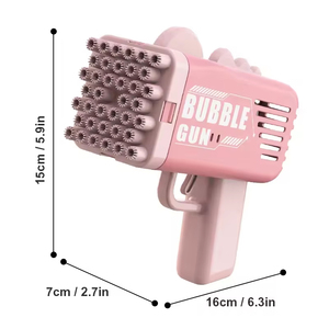Pistola de <span class=keywords><strong>Burbujas</strong></span> Eléctrica Automática EPT con Múltiples Orificios, 2 Colores Surtidos, Juguete de <span class=keywords><strong>Burbujas</strong></span> para Niños, Verano, Aire Libre - Product Image 6