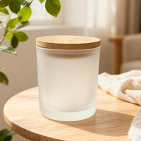 Runde leere Kerzengläser aus braunem Glas, Lieferanten für Kerzengläser, 400ml, 7oz, 4oz, 24oz, 16oz, bernsteinfarbene Glasgefäße mit Glasdeckeln für Kerzen