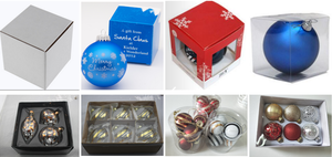 Yüksek kalite 8cm kırmızı cam küre Retro kore tarzı lüks festivali kolye noel ağacı süs kutu ambalaj içinde - Product Image 6