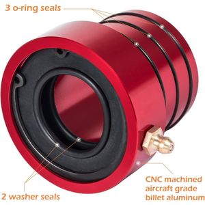 Lubrificateur de joint d'arbre d'essieu en aluminium rouge pour Jeep Cherokee Wrangler JK YJ Dana 30 44, pièce de rechange pour tube d'essieu avant - Product Image 5