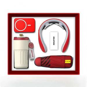 Custom Logo Stainless Steel Paper Silk Screen Printed <b>Gift</b> <b>Box</b> Set Premium Office Welcome Kit Wedding Favors Employees Event - Product Image 6