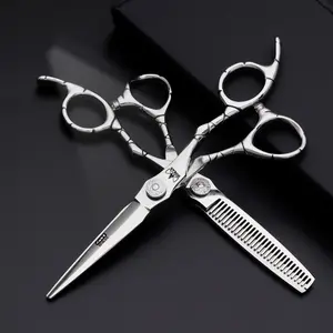 Custom 6 Inch Hair Cutting Scissors Flat Shears Stainless Steel Hairdresser Scissors Stylist