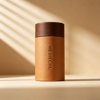 Tubes d'emballage alimentaire en papier kraft personnalisés de haute qualité pour aliments pour animaux de compagnie, sucre, thé, grains de café avec impression de logo