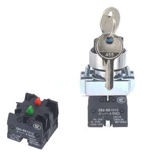 Interrupteur rotatif YHBS-XB2-R22ZK avec clé, ouverture de 22 mm, IP65, frais de port non inclus - Product Image 2