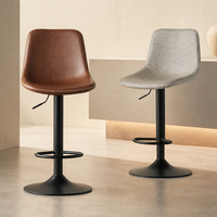 Tabourets de bar pivotants de luxe modernes, chaises hautes de restaurant, chaises de bar réglables avec support lombaire pour îlot de cuisine