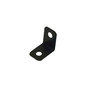 Support d'angle noir en forme de L, trou de 20 mm, acier au carbone, accessoire de fixation durable pour mobilier industriel - Product Image 3