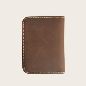 <span class=keywords><strong>Boman</strong></span> Portefeuille en cuir véritable personnalisé pour hommes Portefeuille à deux volets de luxe pour hommes Porte-cartes minimaliste avec blocage RFID - Product Image 3