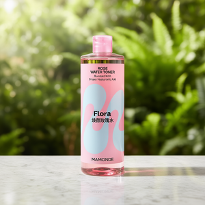 Tonique à l'eau de rose Mamonde Flora 500ml Acide hyaluronique Tous types de peau Soins quotidiens - Product Image 3