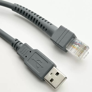 Cable USB de 2 Metros para Escáner de Código de Barras Datalogic QS6500 7000 1100i 100i 3200VS, Cable USB, Cable En Espiral RJ45 - Product Image 4