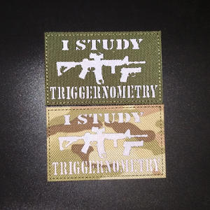 IR yansıtıcı cırt cırt yama ben taktik giysiler şapka ve çanta için TRIGGERNOMETRY moral yamalar çalışma - Product Image 2