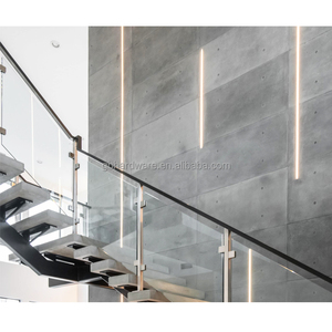 2025 Productos de tendencia Venta directa de fábrica Mejor <span class=keywords><strong>precio</strong></span> Viga de metal negro <span class=keywords><strong>Barandilla</strong></span> de vidrio Escaleras de mármol Escalones <span class=keywords><strong>Escalera</strong></span> de mármol interior - Product Image 3