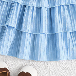 ชุดเดรสเค้กโบว์น่ารักหวานๆ สำหรับเด็กผู้หญิง สไตล์ลำลองประจำวันช่วงฤดูร้อน - Product Image 5