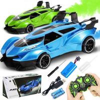 Mini voiture RC tout-terrain en plastique à l'échelle 1/16, vitesse maximale de 100 km/h, télécommande électrique 2,4G, câble USB, 10 canaux
