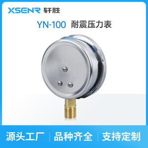 Manómetro Resistente a Impactos Suzhou Xuansheng YN100 de 100 mm con Conexión Roscada de Acero Inoxidable para Agua, Aire y Aceite - Product Image 3