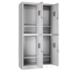 Casier métallique à 4 portes avec serrure à clé, armoire de rangement pour vêtements et effets personnels pour vestiaire de gym, armoire pour uniformes de personnel scolaire - Product Image 1