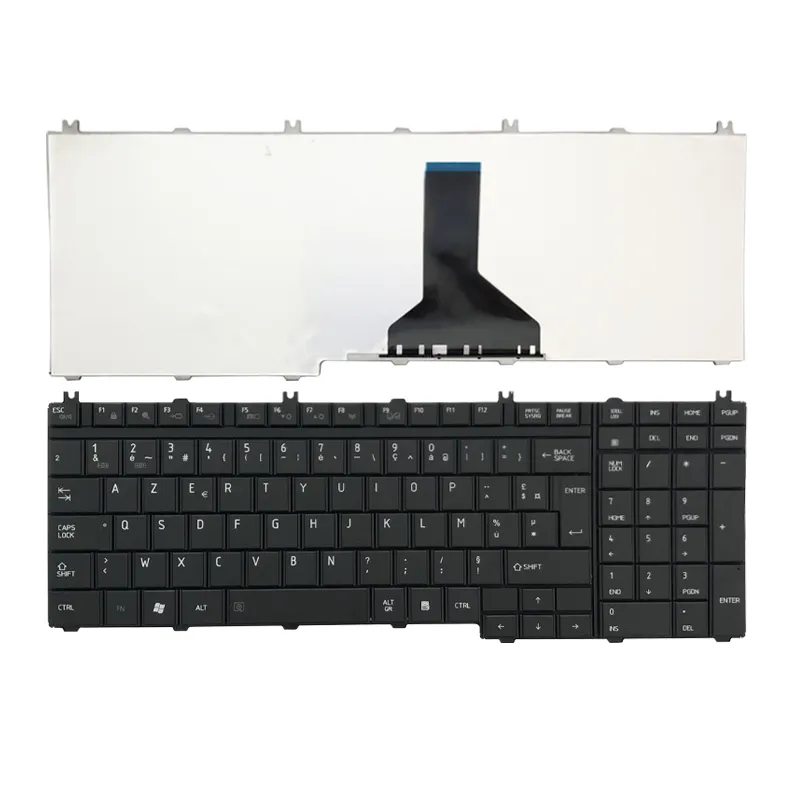 Clavier français pour Toshiba, neuf, noir, pour pc portable, pour Toshiba P200 P300 A500 L500,