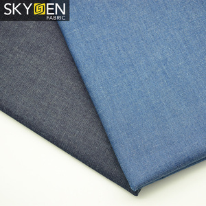Skygen Cina di alta qualità a buon mercato campioni gratuiti 135 gsm morbido indigo cotone spandex stretch tessuto denim con buoni prezzi - Product Image 1
