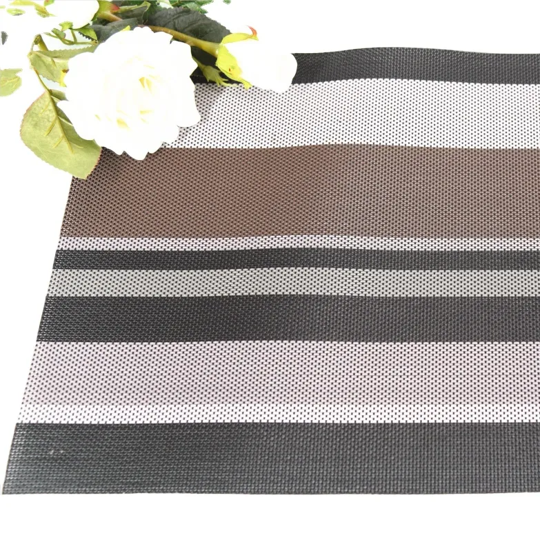 Mat Plate Decoration Wedding Hot Sale Any Color PVC Fabric Place Mat Kitchen Tabletop Plate