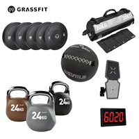 Équipement de fitness de compétition : Ballon lesté, Cible murale, Sac de sable, Kettlebell, Matériel d'entraînement avec compteur d'événements