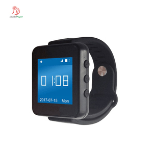 Ihomepager không thấm nước không dây máy nhắn tin hệ thống cổ tay Watch Receiver cho khách sạn Hệ thống gọi điện thoại - Product Image 1