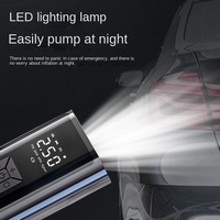 Pompe à air électrique sans fil de style pneumatique 1500 mAh 60 W 150 psi avec écran numérique pour voiture, moto, vélo, ballon