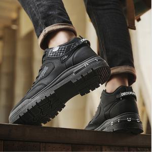 High Top Men's Shoes 2026 New Summer Sports Casual Board Shoes Breathable Mesh Thick Soled Casual Dress Oxford Shoes - Product Image 4